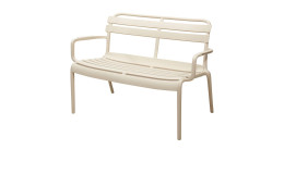 Bank Lagos Komfort aus Polypropylen in taupe/beige