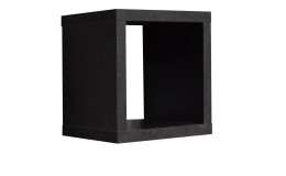 Regal Cube aus Holzwerkstoff in Schwarzstahl dekor.