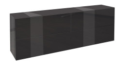 Lowboard Couleur in der Farbe Anthrazit, Schrägansicht