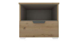 Nachttisch Antigua aus Holzwerkstoff in Eiche Artisan.