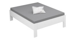 Bettrahmen Antigua-Beds aus Holzwerkstoff in Alpinweiß.