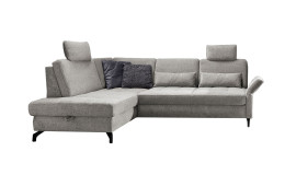 Komfort-Ecksofa Westminster, in der Farbausführung Hellgrau