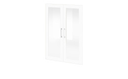 Glastüren-Paar vito Vary im Dekor Ice White supermatt