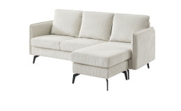 Wohnlandschaft Larry in Farbe Creme