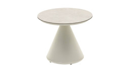 Beistelltisch Puerto in Beige-Taupe in Kelge-Form