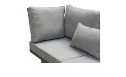 Armteil zum Sofa Bondino in Grau und Anthrazit inkl. Kissen
