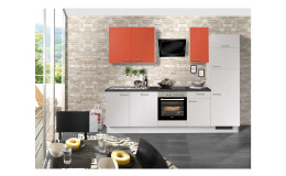 Pino Küche, PN 310/ 80, Keramik Red/ Weiß