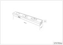 LED Unterbauleuchte "Aragon" ca 400 mm titanfarbig
