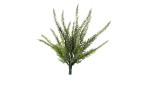 Erika-Pick 25 cm aus Kunststoff in grün mit weißen Knospen.