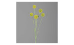 Distel 74 cm in gelb, mit einem grauen Hintergrund