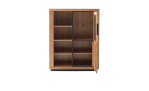 Highboard Grazia in Wildeiche von Vorne mit geöffneter Tür.