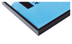 Bilderrahmen Accent 60 x 80 cm mit einer Detailansicht vom schwarzen Aluminiumrahmen.
