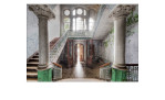 Alubild Mystic Corridor 70 x 100 cm, altes Gebäude von Innen