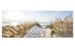 Glasbild Sunrise 30 x 80 cm, Strandlandschaft