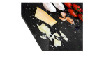 Glasbild Italian Style 30 x 80 cm, Nudeln, Tomaten, Knobaluch und Käse, Detailfoto