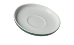 Espressountere Jasper mit einem Durchmesser von ca. 11 cm und in der Farbe Grün und Weiß.
