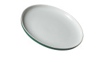 Dessertteller mit einem Durchmesser von ca. 19 cm und in der Farbe Grün und Weiß.