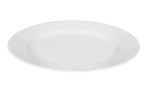 Frühstücksteller Rondo/Liane 20 cm aus weißem Porzellan.