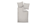 Marko-Satin Bettwösche Modernclassic in der Größe 155 x 220 cm und in der Farbausführung beige, braun mit Streifenmuster