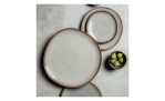 Brotteller Lave 17 cm in beige, Ansicht mit mehreren Tellern