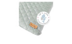 Wickelauflage Roba Style  in Grün - Frosty Green mit einer Polyesterfüllung. Mit dem Hinweis schmutzabweisend