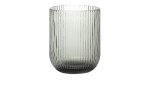 Trinkglas 280 ml in grau geriffelt.