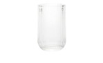 Trinkglas 465 ml transparent geriffelt.