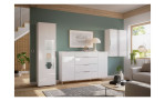 Kommode Saverne 4 Farbe Weiß, im Wohnzimmer