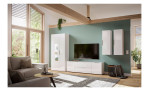 Lowboard Saverne 6 Farbe Weiß, im Wohnzimmer