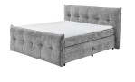 Boxspringbett Kasper in der Farbe grau