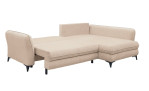 Ecksofa Hereford mit Stoff-Bezug in der Farbe Kaschmir Schlaffunktion