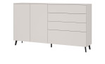 Fußgestell-Set Luna aus schwarzem Metall, mit Sideboard Luna 000288000908
