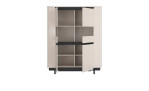 Highboard Venedig 2 Drehtüren mit Glaselementen