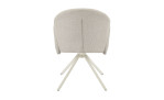 Stuhl Hilda in der Farbe beige, Rückansicht