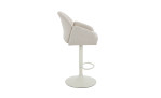 Barhocker Hilda in der Farbe beige, Seitenansicht