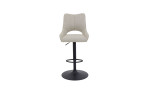 Barhocker Romina in der Farbe beige, Frontansicht
