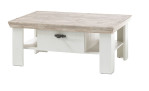 Couchtisch Flores in Pinie Weiß Absetzung Farbe Oslo Pinie