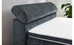 Detailansicht Kopflehnen Boxspringbett Dany in der Farbe Anthrazit Kopflehne leicht angehoben