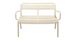 Bank Lagos Komfort aus Polypropylen in taupe/beige, Draufsicht