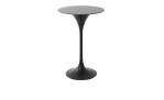 Bartisch Cliff mit runder Platte aus gesintertem Stein, Gestell Aluminium