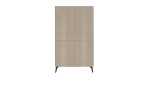 Highboard Couleur in der Farbe Kaschmir mit Füßen von vorne