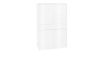 Highboard Couleur in der Farbe Ice White ohne Füße, Schrägansicht