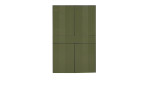 Highboard Couleur in der Farbe Olivgrün ohne Füße von vorne