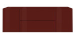 Lowboard Couleur in der Farbe Bordeaux, von vorne