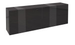 Lowboard Couleur in der Farbe Anthrazit, Schrägansicht