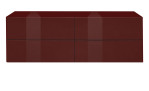 Lowboard Couleur in der Farbe Bordeaux, von vorne