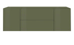 Lowboard Couleur in der Farbe Olivgrün, von vorne