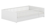 Bodenbett Little Flo in Kreideweiß. Ausführung Little