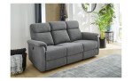Sofa 3-Sitz Alana mit grauem Bezug, Millieubild