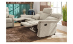 Sofa 3-Sitz Jana in dem Stoff Cord Light Greige, Milieubild, Ansicht in Relaxposition
